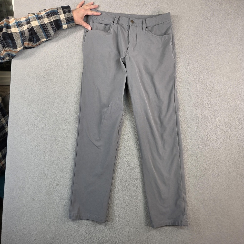 Stretch Pants Mens 30 Gray‎ Casual Warpstream Straight Leg Lightweight Outdoor